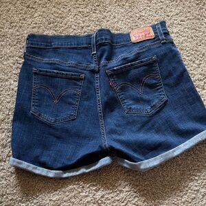 Levi's Dark Blue Jean Shorts